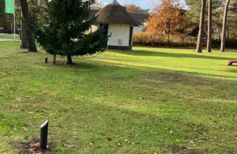 Camping pitch with private sanitary facilities XL